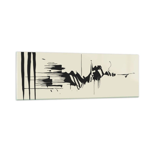 Glass picture - Hasty Abstract - 90x30 cm