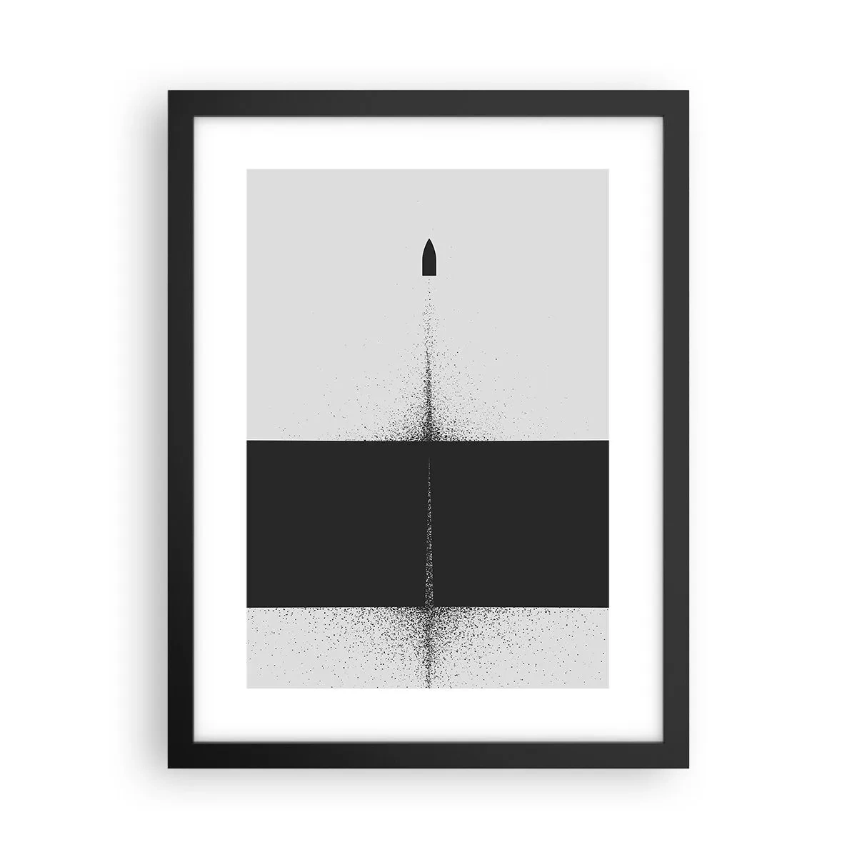 Poster in black frame - Straight to the Point - 30x40 cm