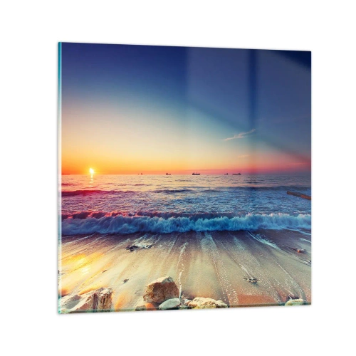 Glass picture - What Is behind the Horizon? - 70x70 cm