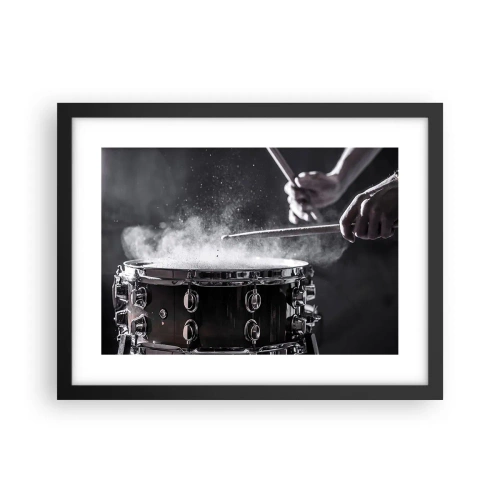 Poster in black frame - Pulse of Music - 40x30 cm