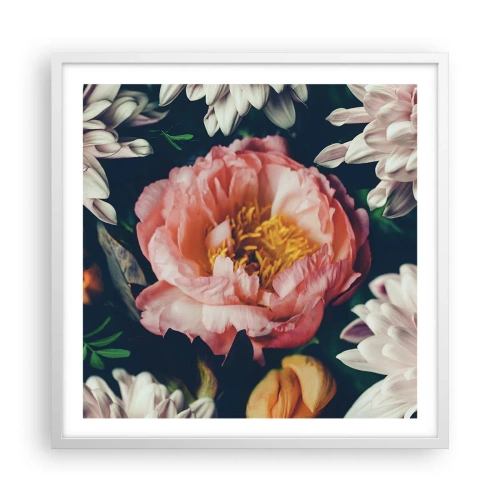 Poster in white frmae - In Baroque Style - 60x60 cm