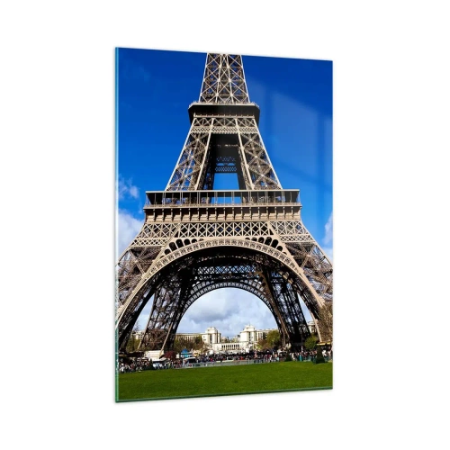 Glass picture - Whole Paris at Her Feet - 80x120 cm