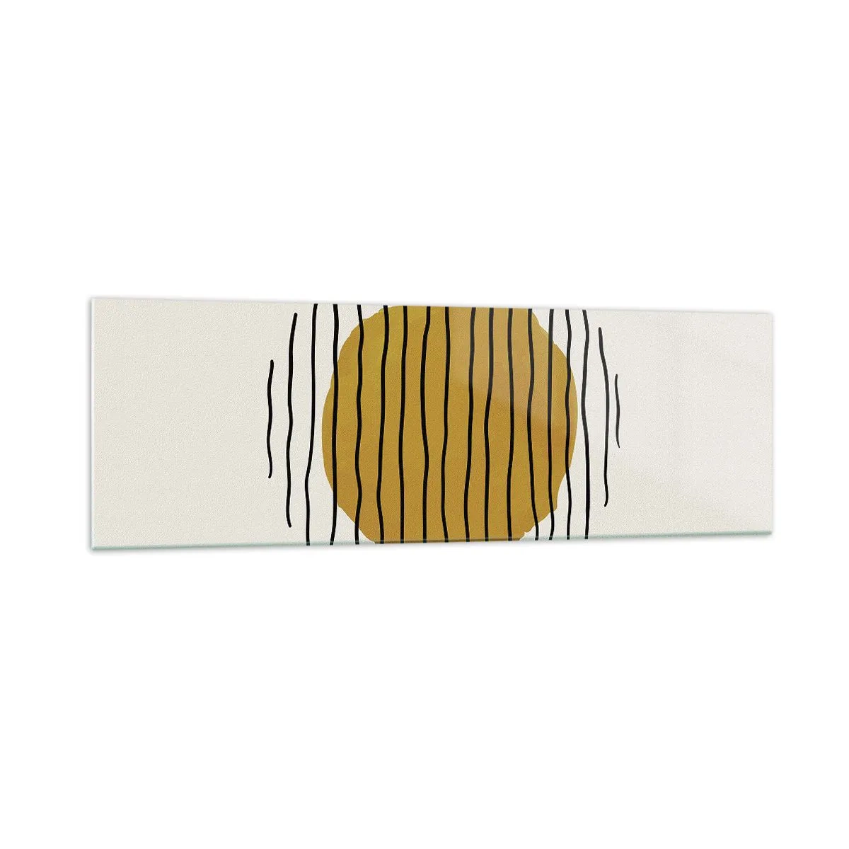 Glass picture - Abstract Shivering from Heat - 160x50 cm