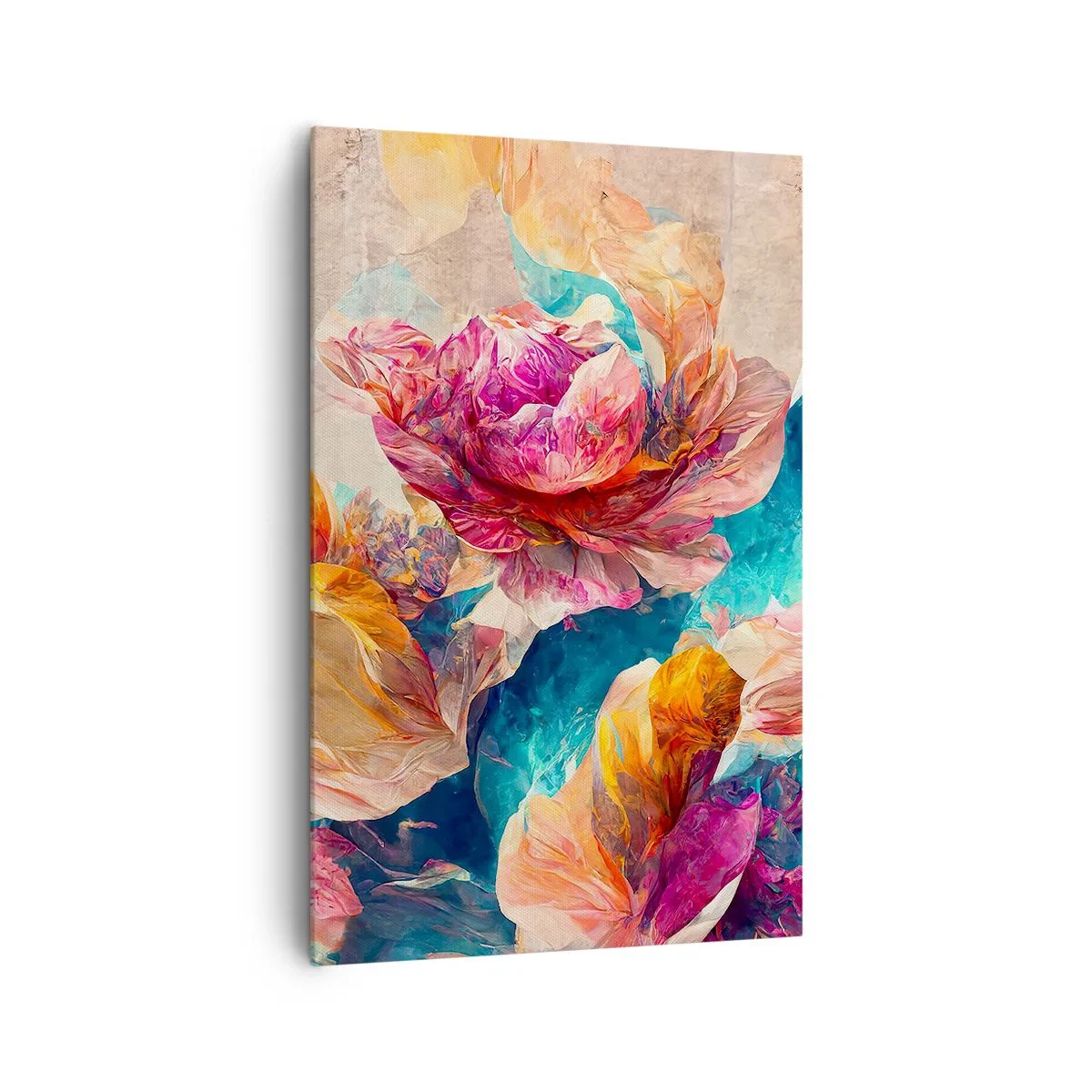 Canvas picture - Colourful Splendour of a Bouquet - 80x120 cm