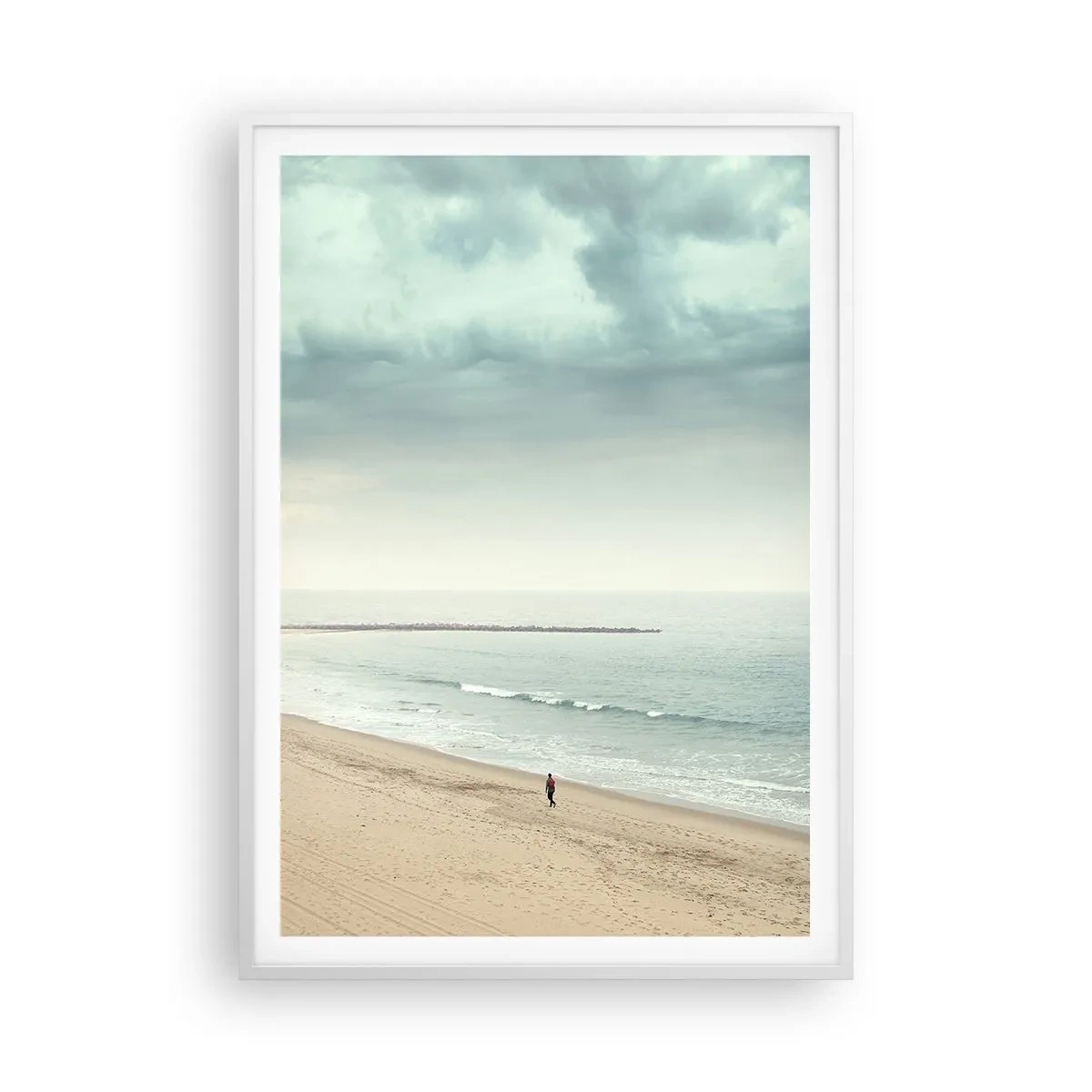 Poster in white frmae - In Search of Quiet - 70x100 cm
