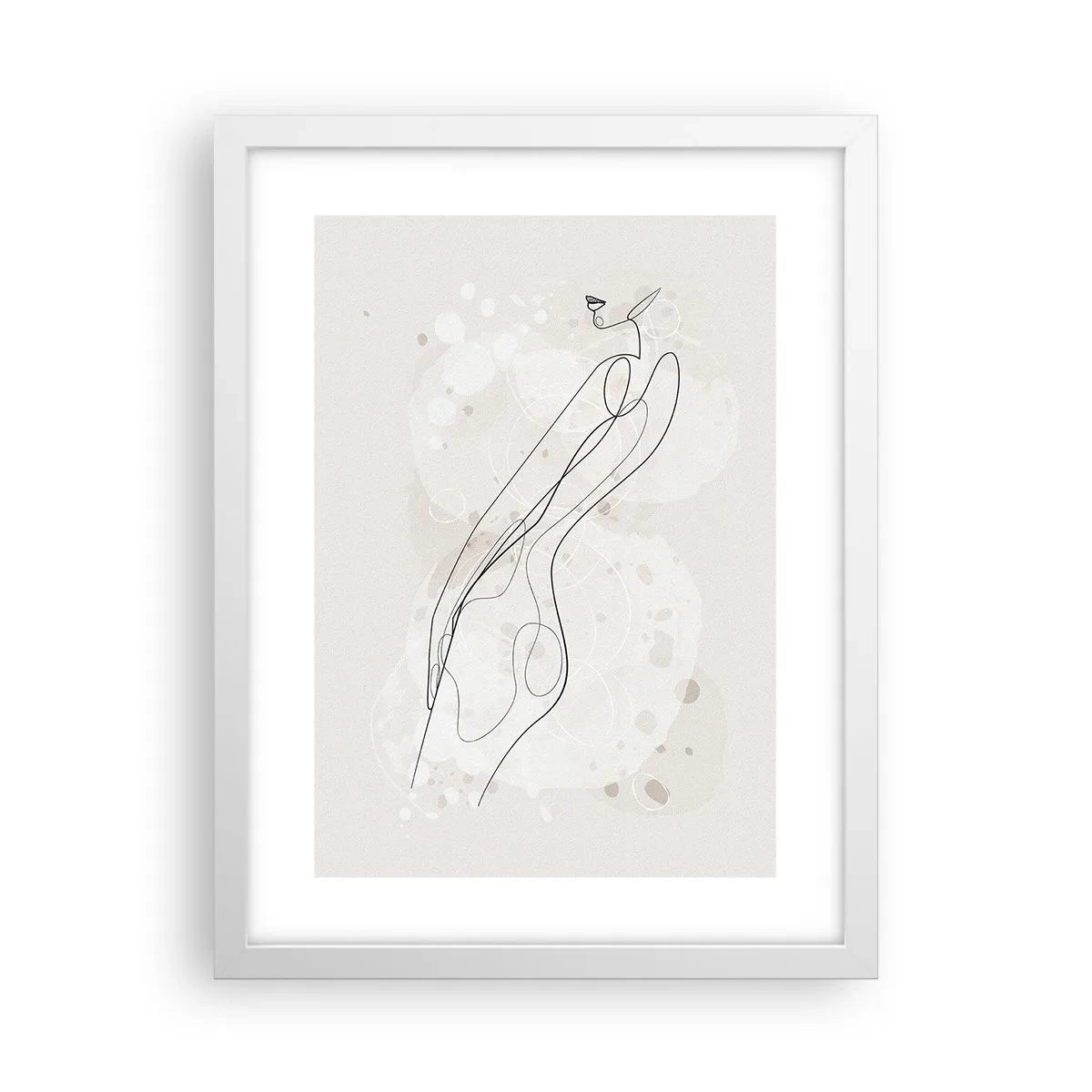 Poster in white frmae - One Look Will Not Be Enough - 30x40 cm