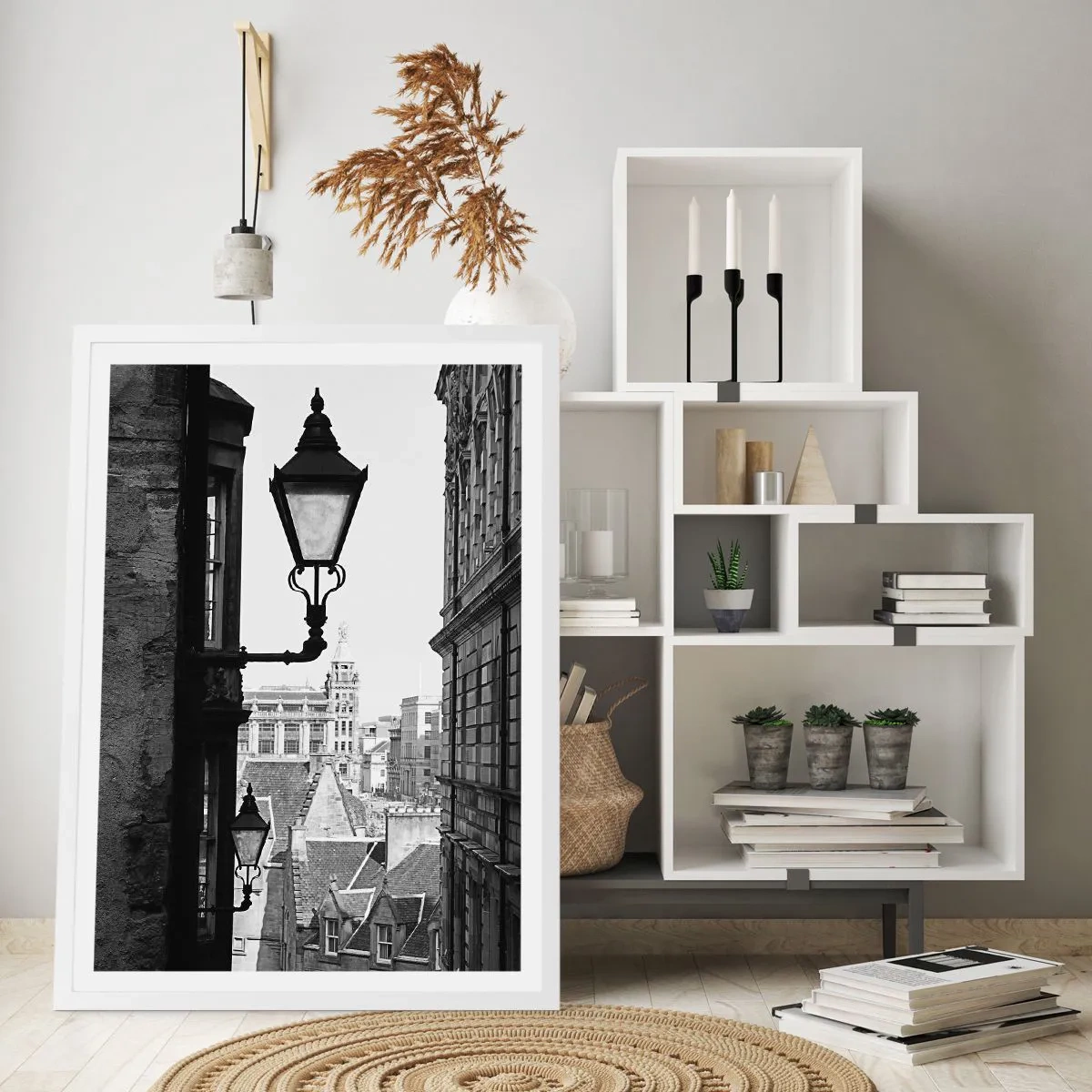 Poster in white frmae - Tale from Edinburgh - 50x70 cm