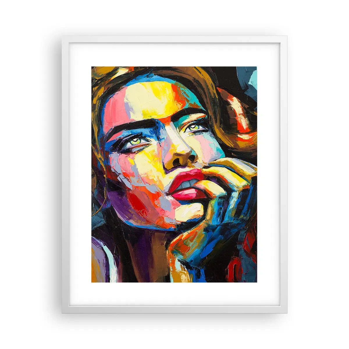 Poster in white frmae - Dreams Like Birds Flying in the Sky - 40x50 cm