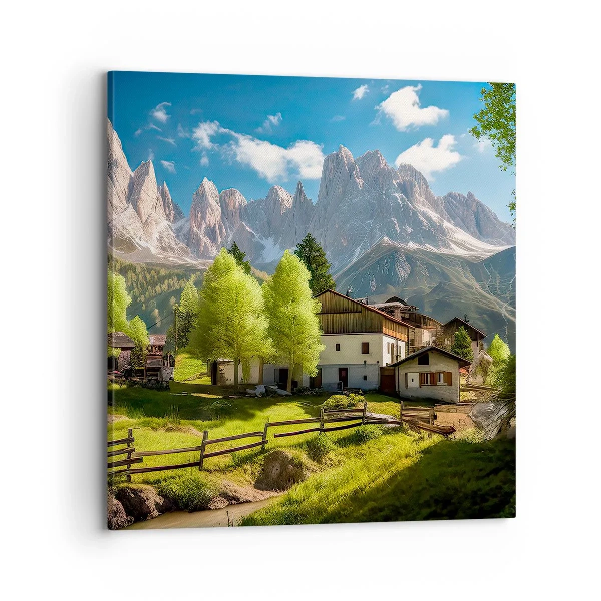 Canvas picture - Alpine Idyll - 70x70 cm