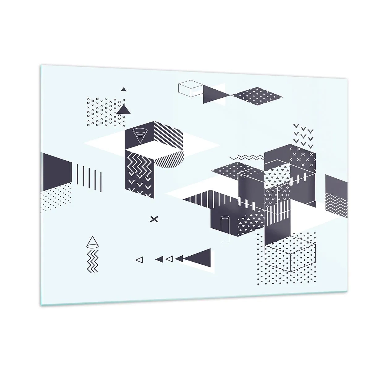 Glass picture - In the Soul of a Mathematician - 120x80 cm