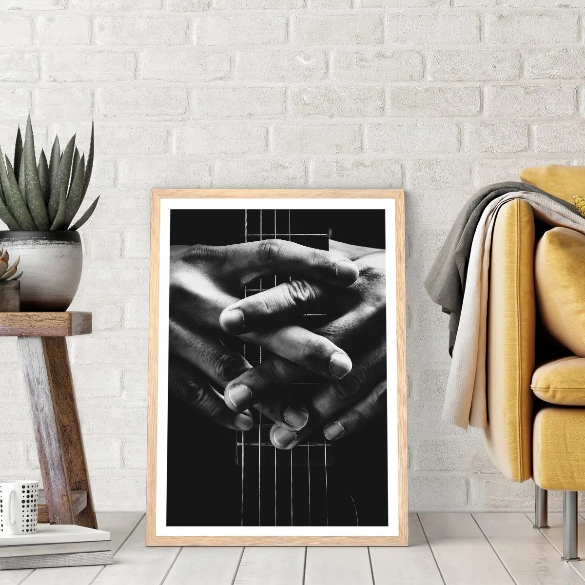 Poster in light oak frame - Artist's Prayer - 61x91 cm