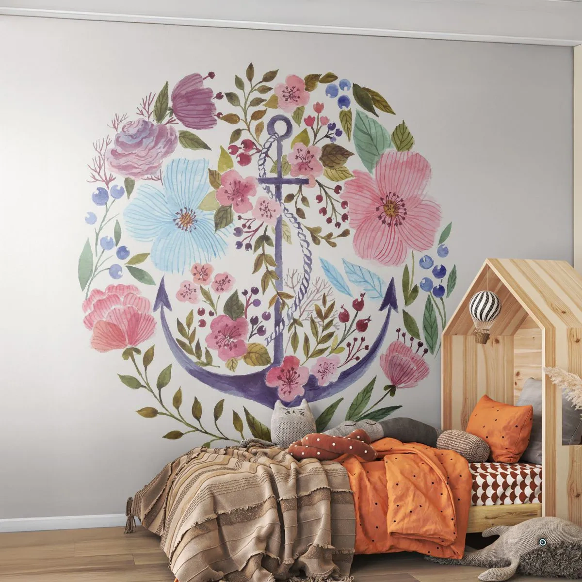 Self-Adhesive Photo Wallpaper Deluxe Sticker - Good Dream of a Sailor - Anchor, Boho, Seaside - 250x175 cm