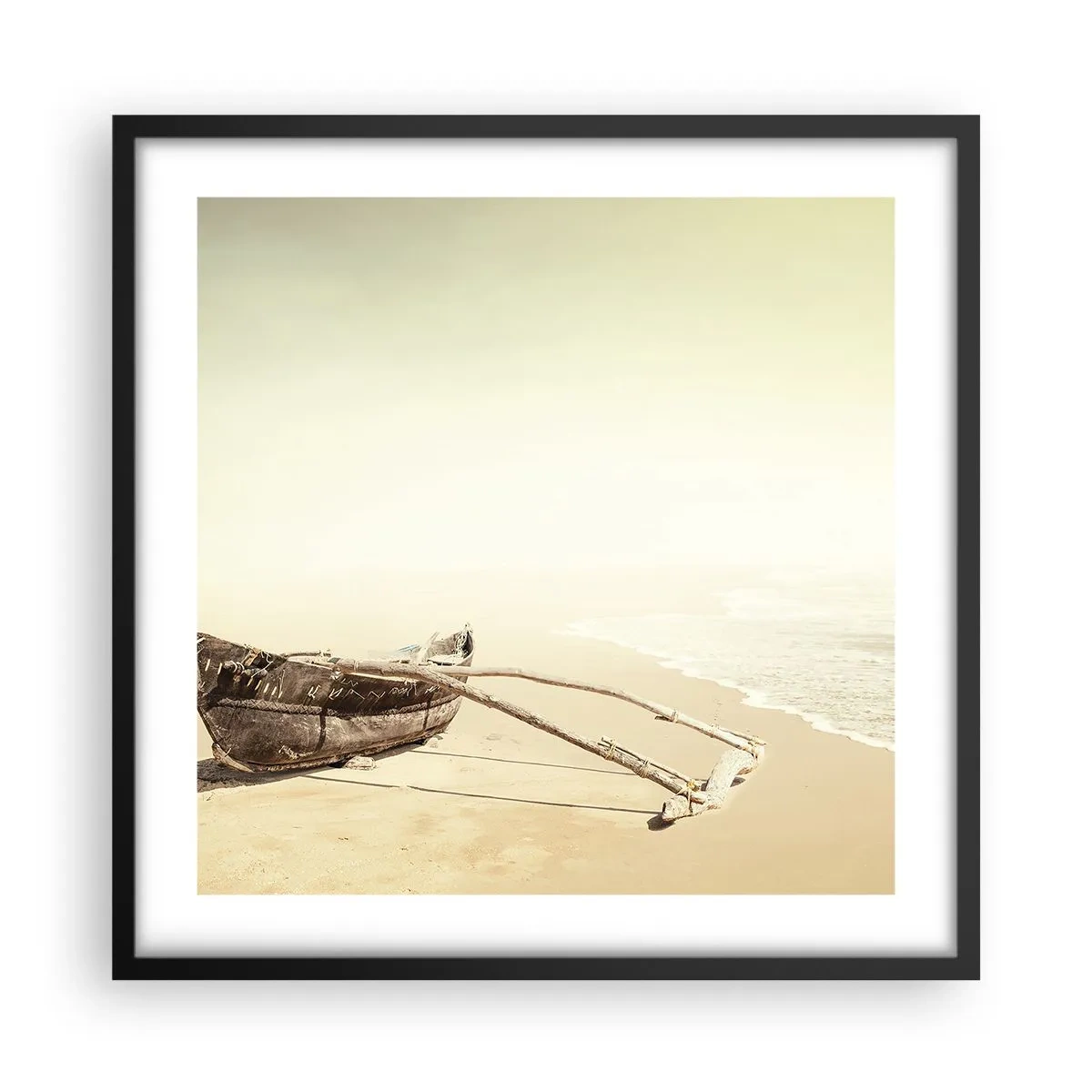 Poster in black frame - Throwback to South Seas - 50x50 cm