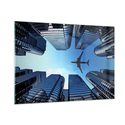 Glass picture - View from a Glass Gorge - 100x70 cm