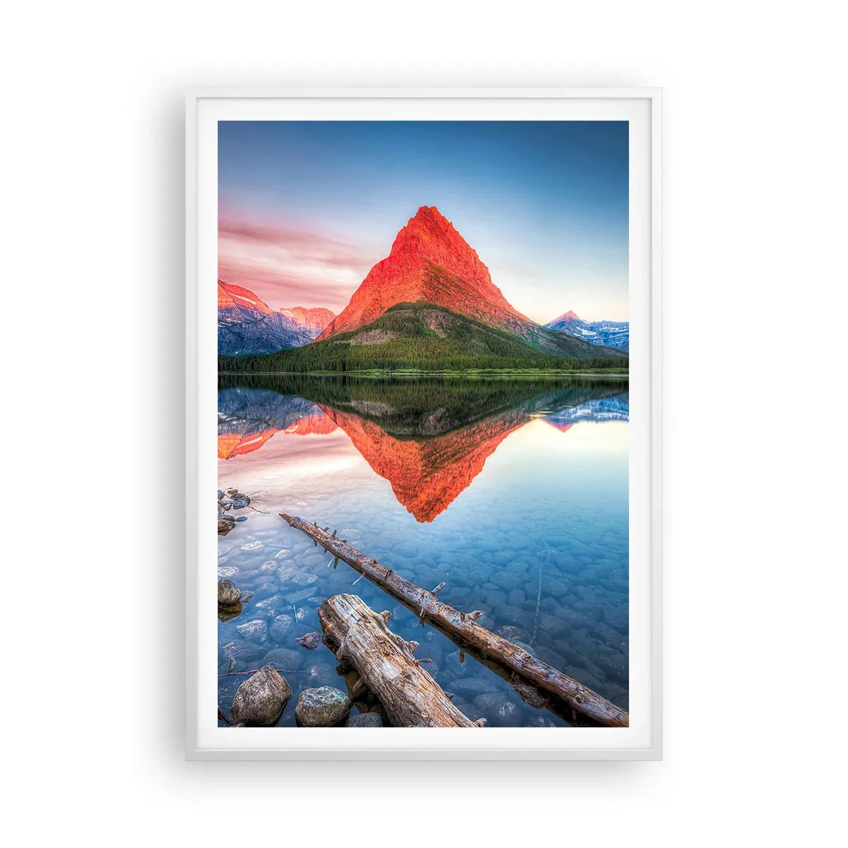 Poster in white frmae - Heat and Cold - 70x100 cm