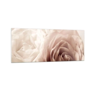 Glass picture - In the Heart of a Rose - 100x40 cm