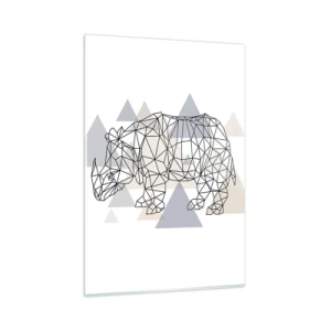 Glass picture - Structure of Strength - 80x120 cm