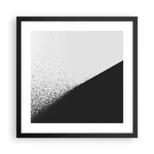Poster in black frame - Faster and More - 40x40 cm