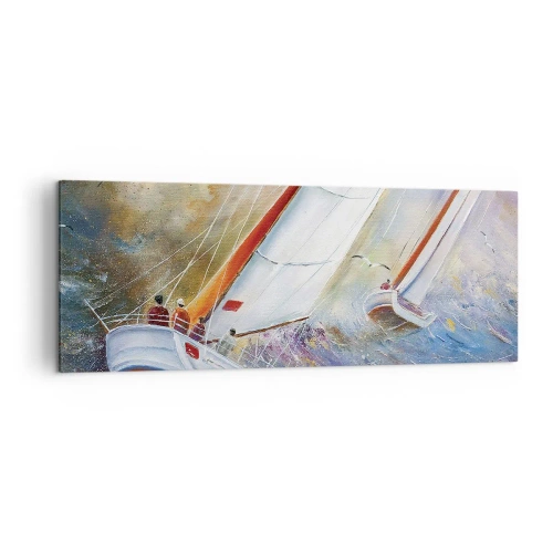 Canvas picture - Running on the Waves - 140x50 cm