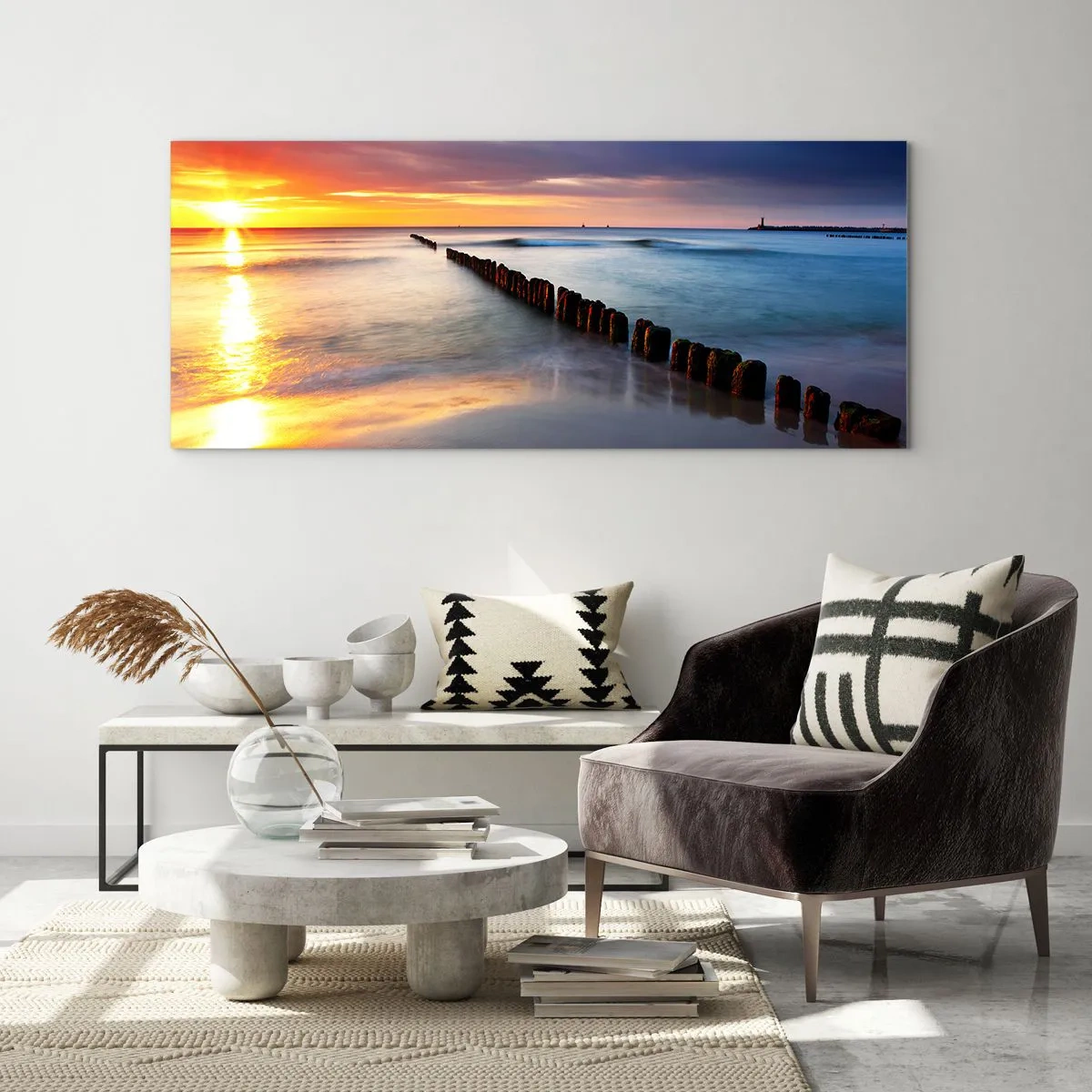 Glass picture - Listen to the Silence - 100x40 cm