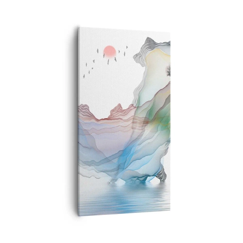 Canvas picture - Towards Crystal Mountains - 55x100 cm