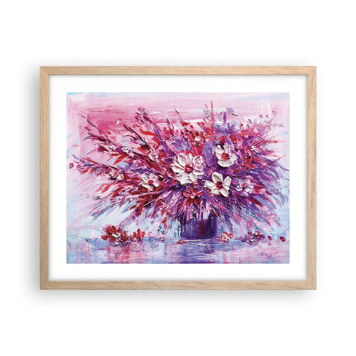 Poster in light oak frame - Innocence and Passion - 50x40 cm