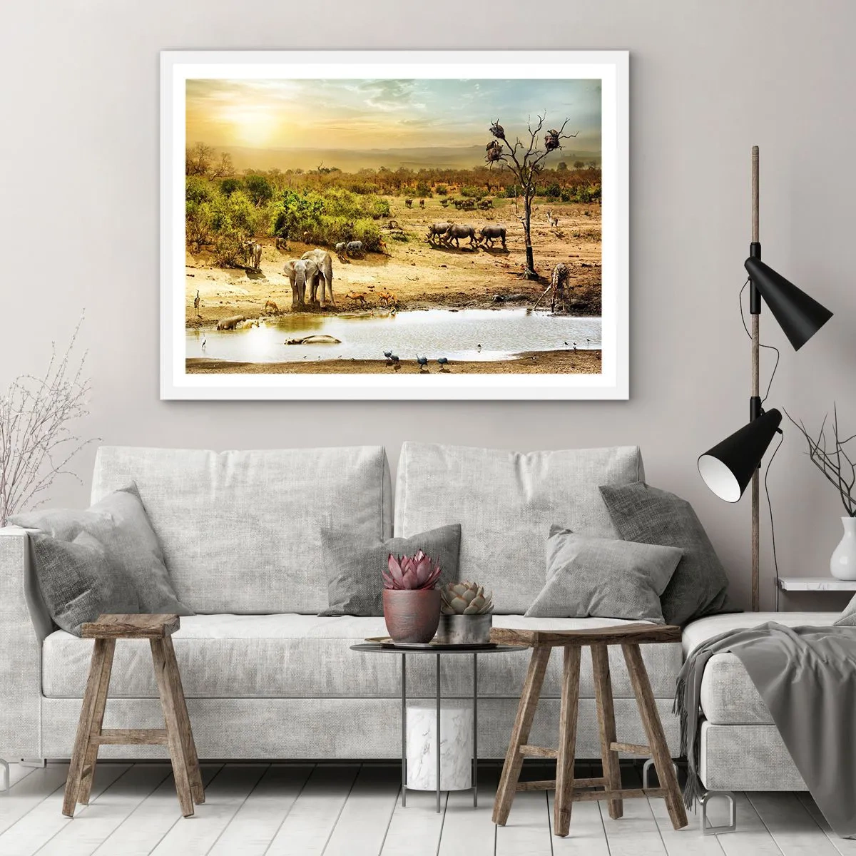 Poster in white frmae - There Is a River that Flows from Eden - 91x61 cm