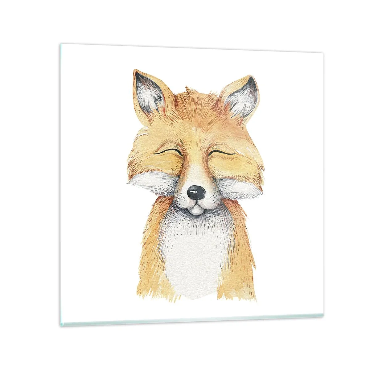 Glass picture - Fox Moods - 70x70 cm