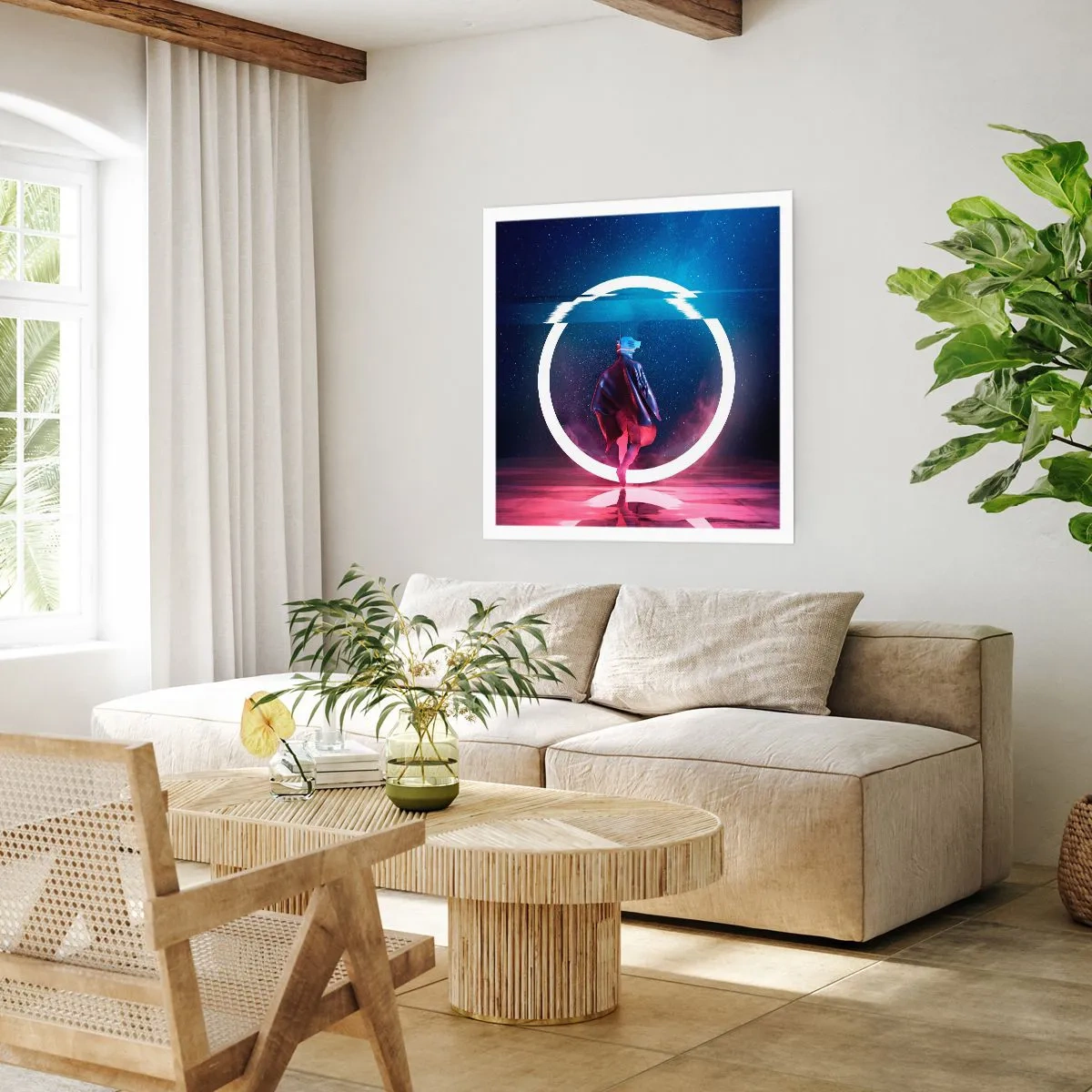 Poster - Between Worlds - 60x60 cm