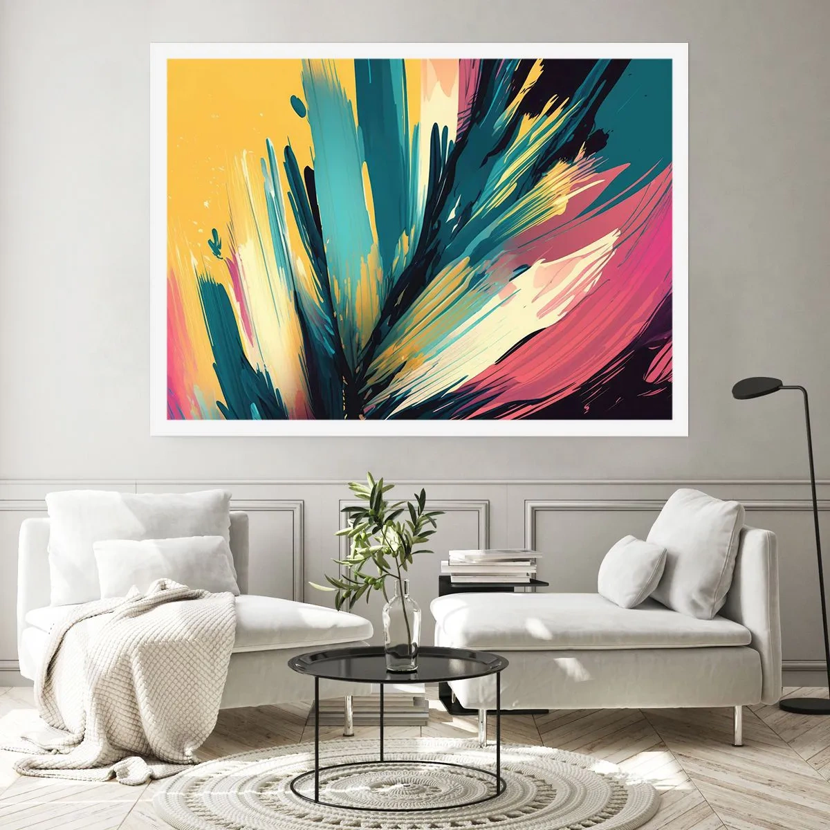 Poster - Composition -Explosion of Joy - 100x70 cm