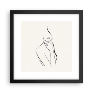 Poster in black frame - Wave of Melancholy - 30x30 cm