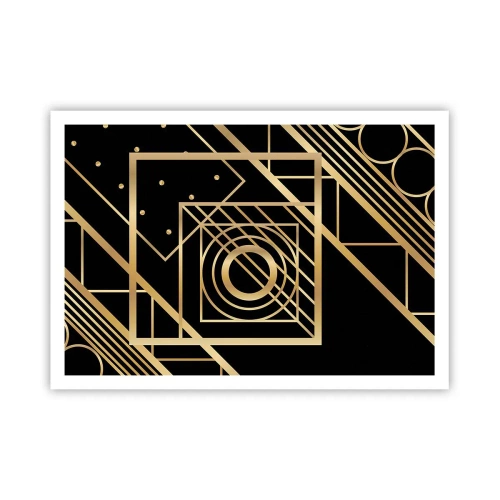 Poster - Golden Geometry - 100x70 cm