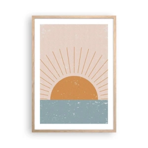 Poster in light oak frame - Everyday Miracle - 50x70 cm