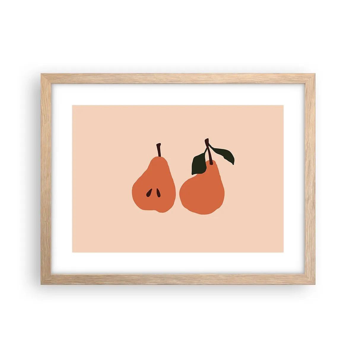 Poster in light oak frame - Overly Sweet - 40x30 cm