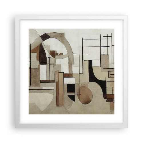 Poster in white frmae - City Landscape 2.0 - 40x40 cm