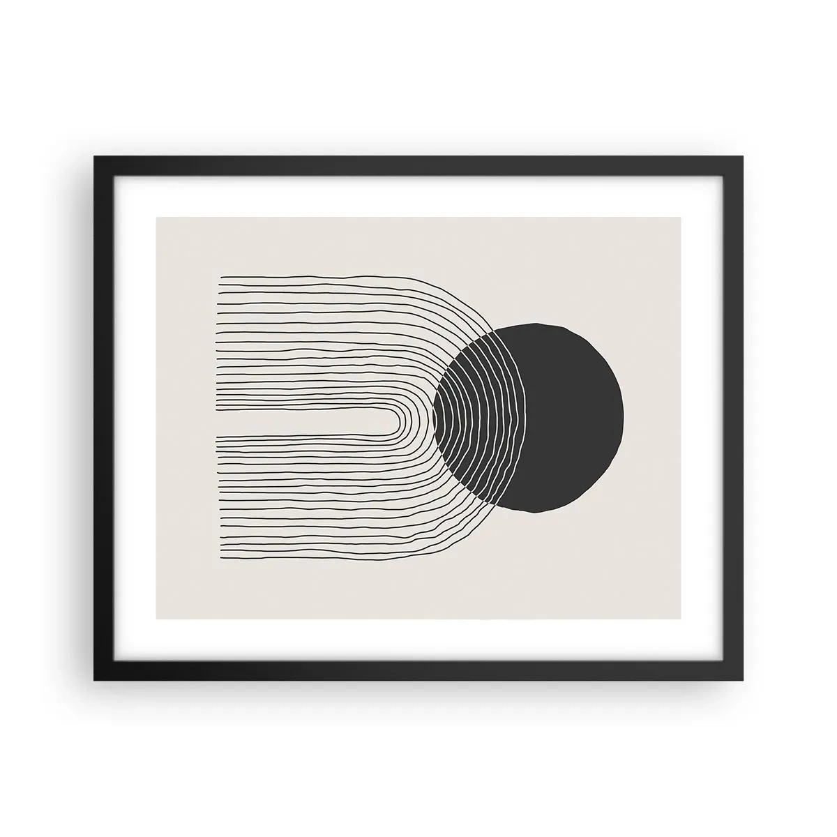 Poster in black frame - Trembling and Certainty - 50x40 cm