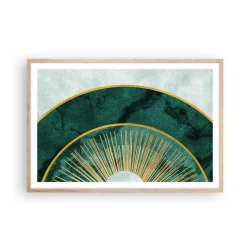 Poster in light oak frame - Another Solar System - 91x61 cm