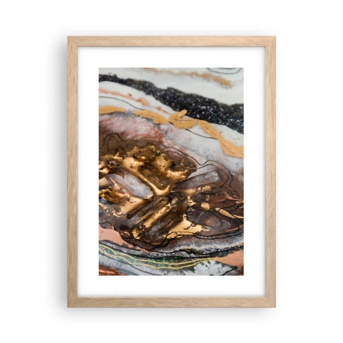 Poster in light oak frame - Element of the Earth - 30x40 cm