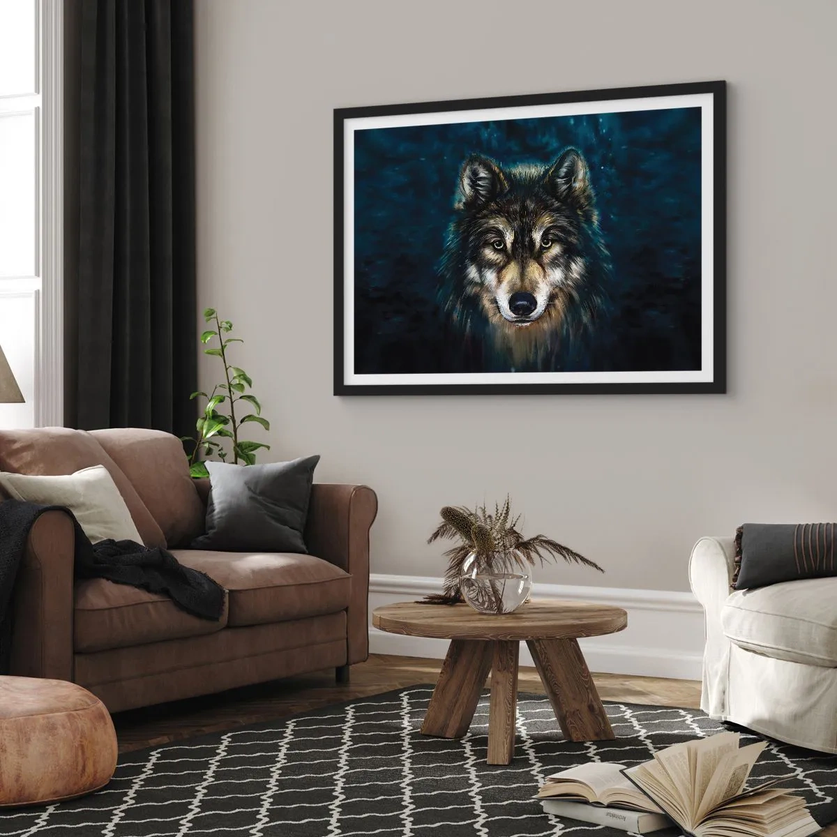Poster in black frame - Alpha? And Omega - 70x50 cm