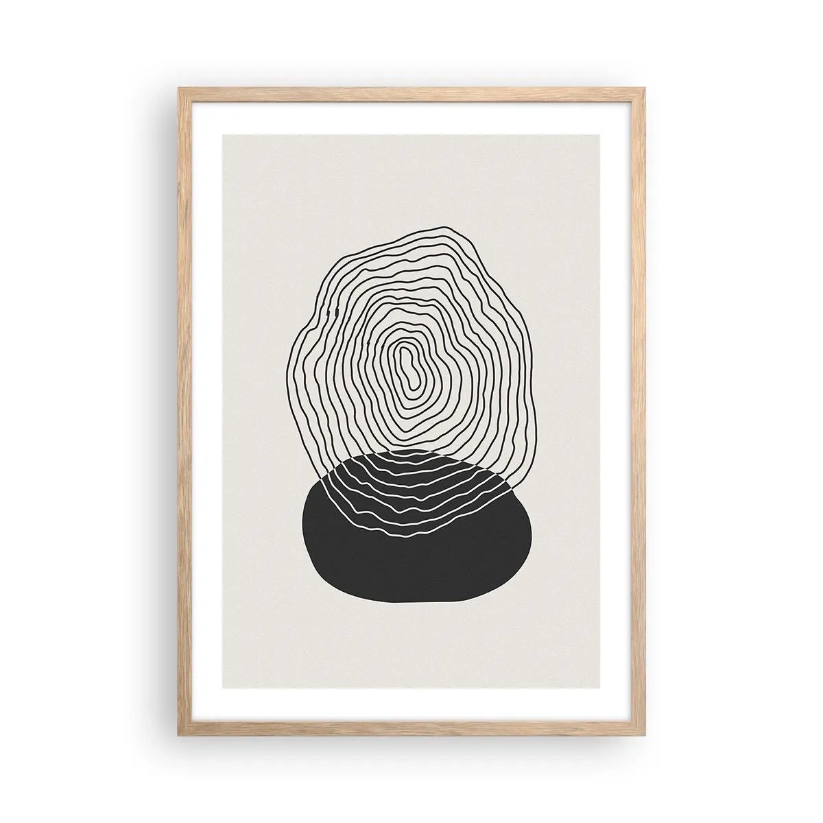 Poster in light oak frame - Durability and Vibration - 50x70 cm