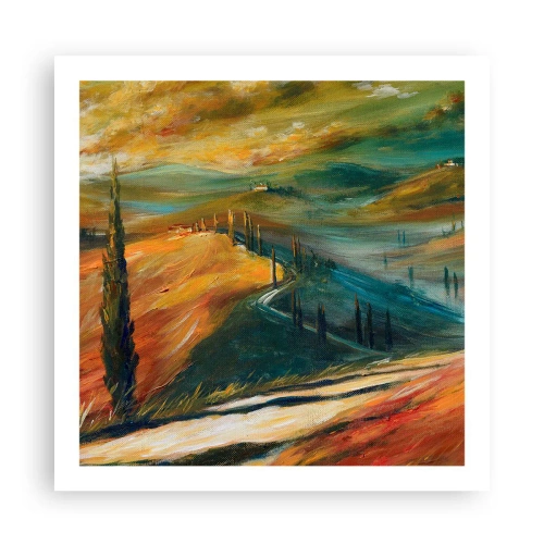 Poster - Tuscan Landscape - 60x60 cm