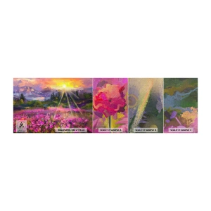 Photo Wallpaper Sample Premium Canvas - In a Valley, Looked after by the Sun - Abstraction, Landscape, Flowers - 100x30 cm