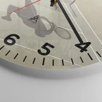 Clock face with numbers