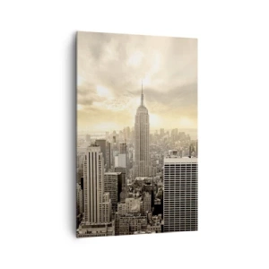 Canvas picture - New York Woven in Grey - 80x120 cm