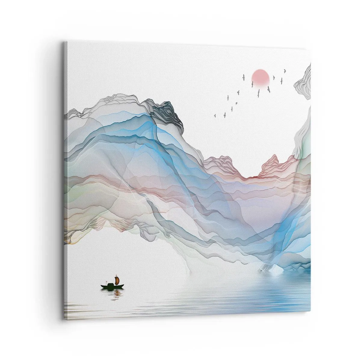 Canvas picture - Towards Crystal Mountains - 60x60 cm