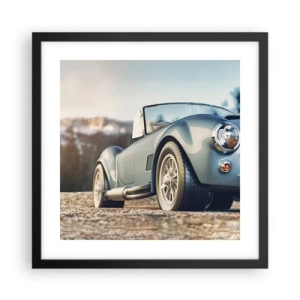 Poster in black frame - Styel Is What Counts - 40x40 cm