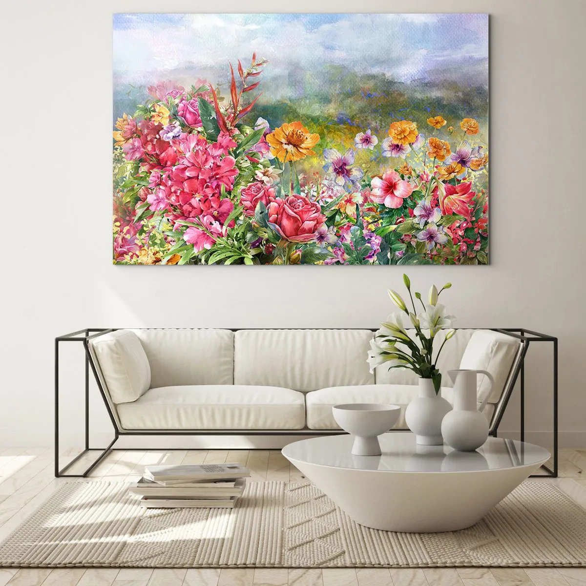 Glass picture - Garden which Went Crazy - 100x70 cm