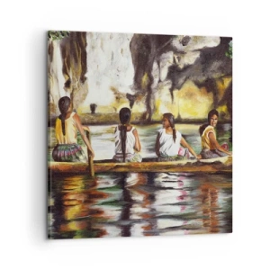 Canvas picture - Polinesian Paradise - 60x60 cm