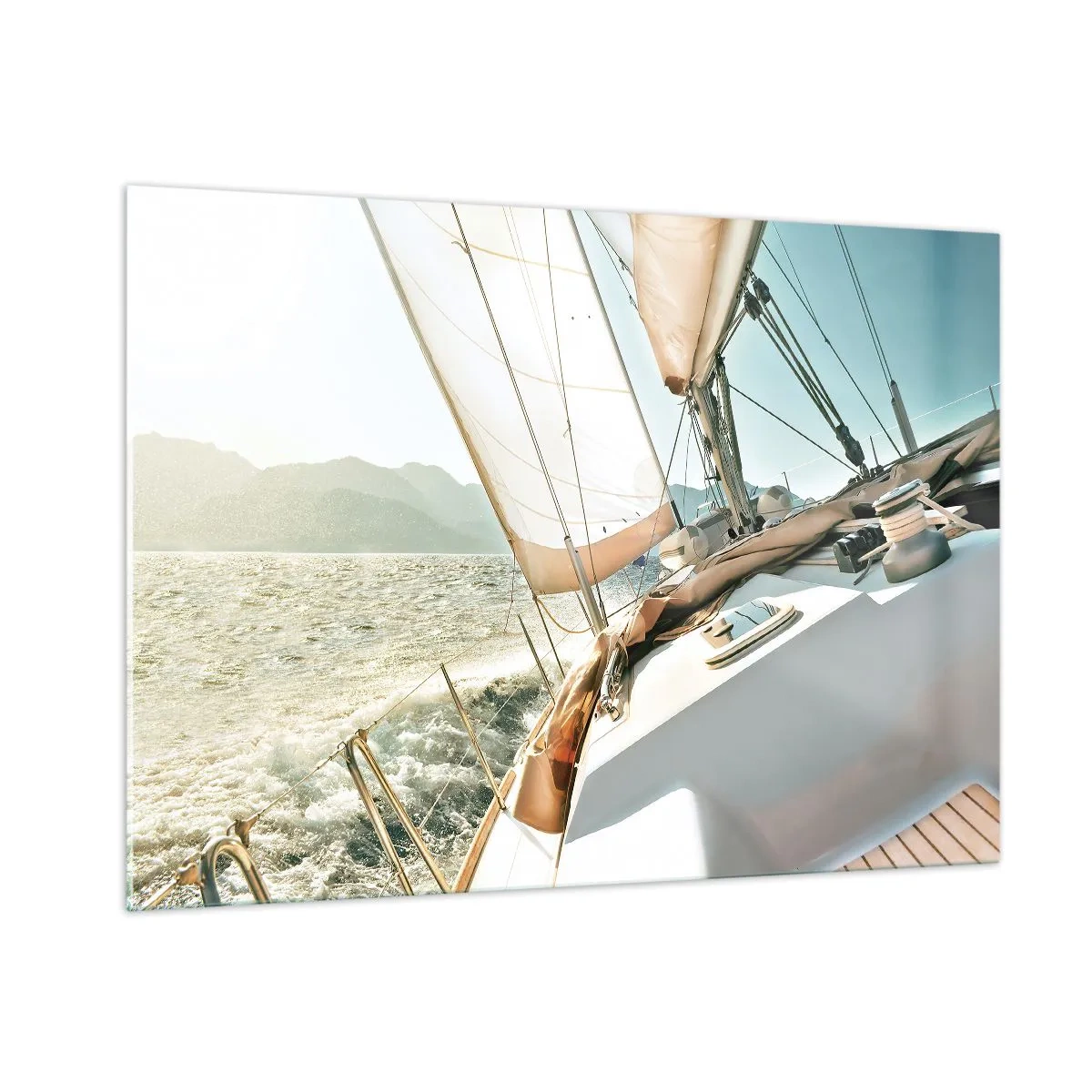 Glass picture - Full Sail - 100x70 cm