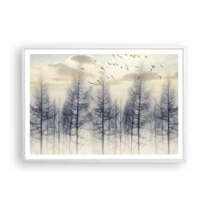 Poster in white frmae - Spirits of the Forest - 100x70 cm